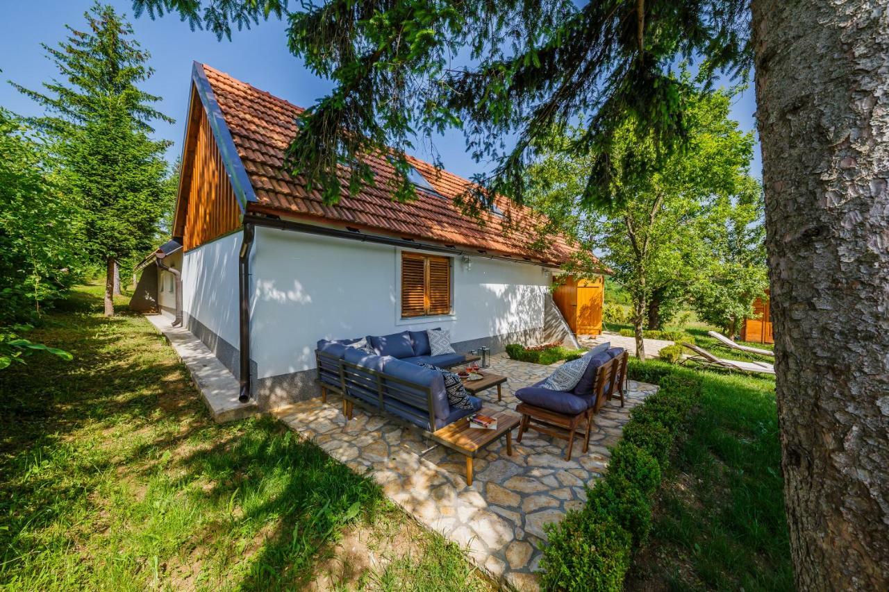 Beautiful Cottage With Heated Pool For 22 Ppl Plaški Esterno foto