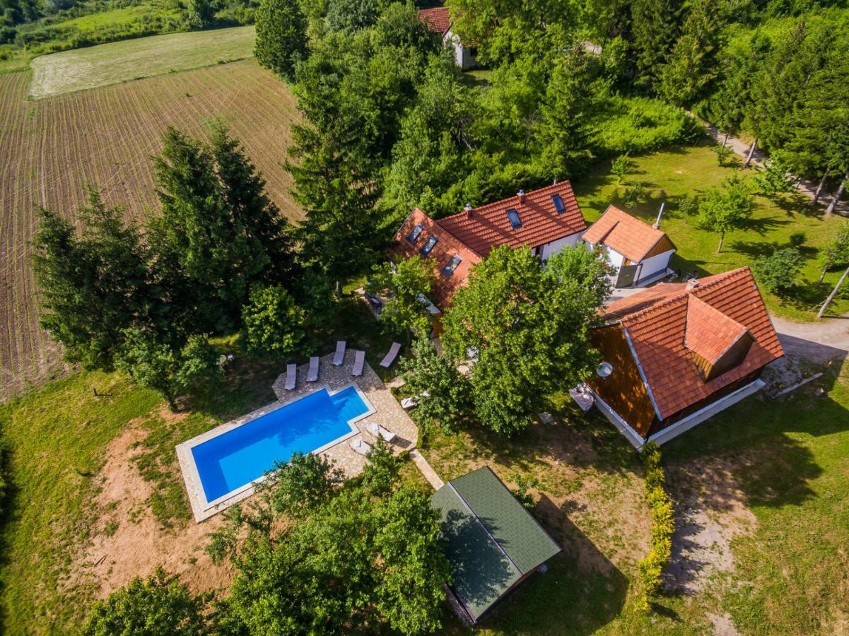 Beautiful Cottage With Heated Pool For 22 Ppl Plaški Esterno foto