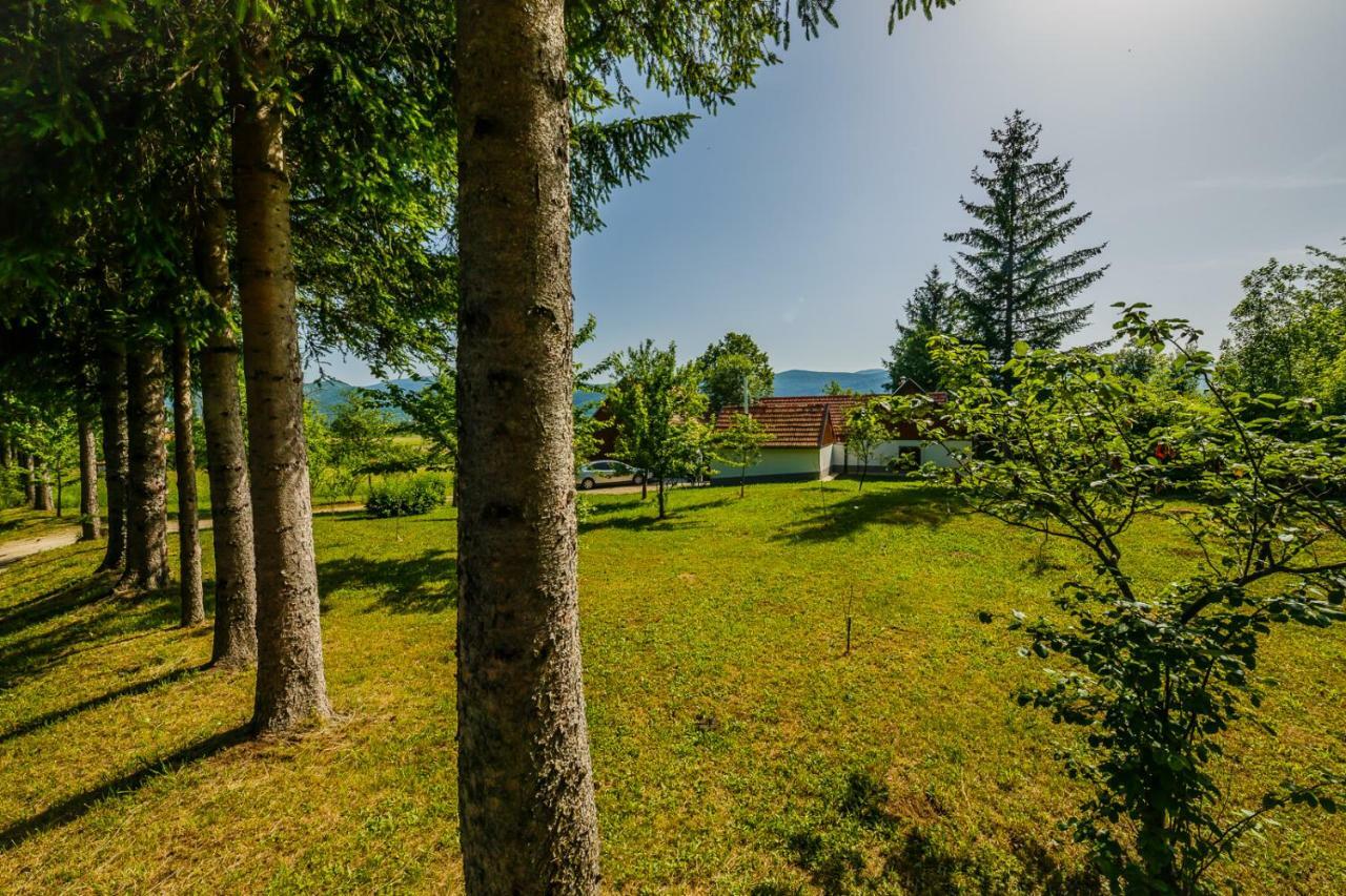 Beautiful Cottage With Heated Pool For 22 Ppl Plaški Esterno foto