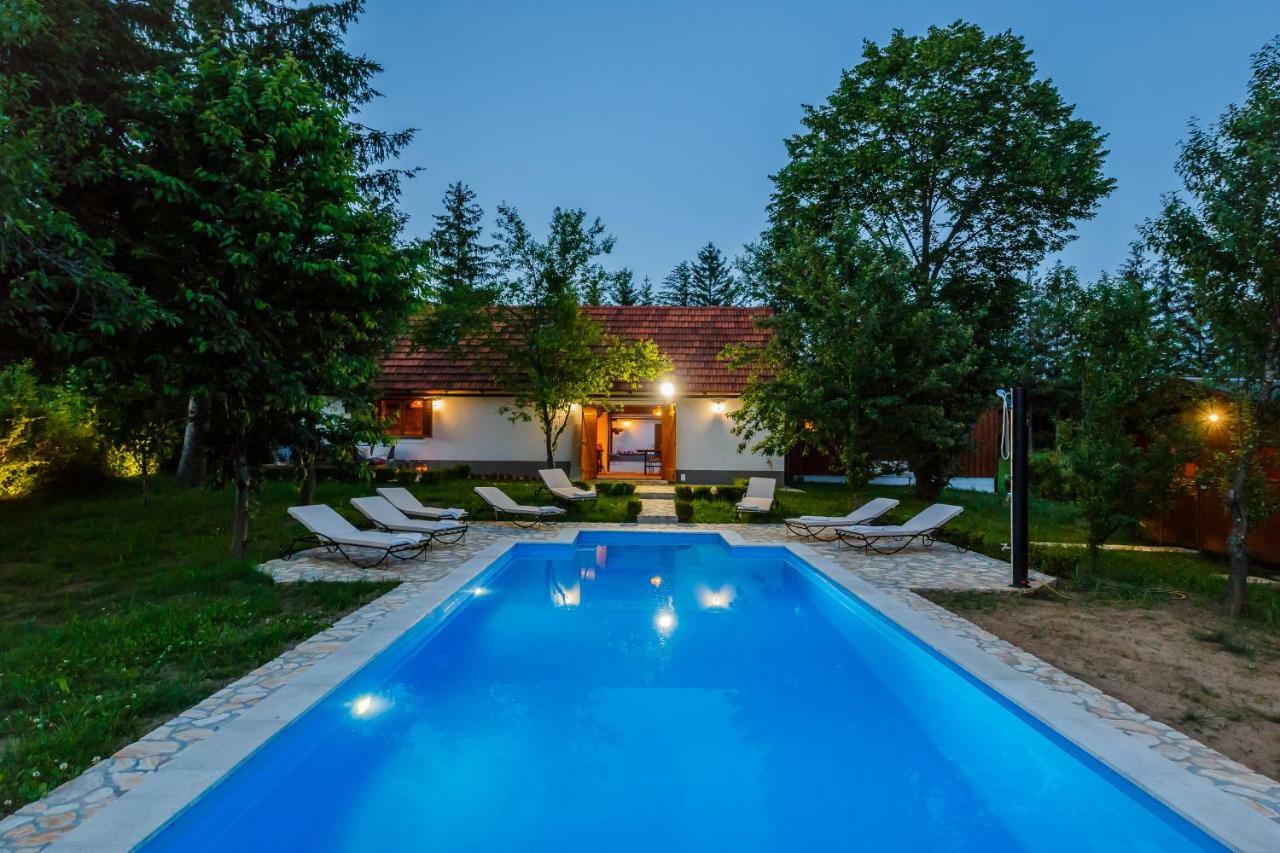 Beautiful Cottage With Heated Pool For 22 Ppl Plaški Esterno foto